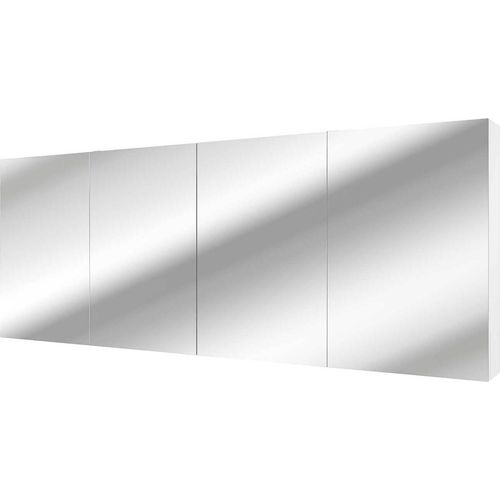 Spiegelschrank, Badspiegel, Badezimmer Spiegel City 200cm weiß JA mit 1x 5W LED / 1x Energiebox