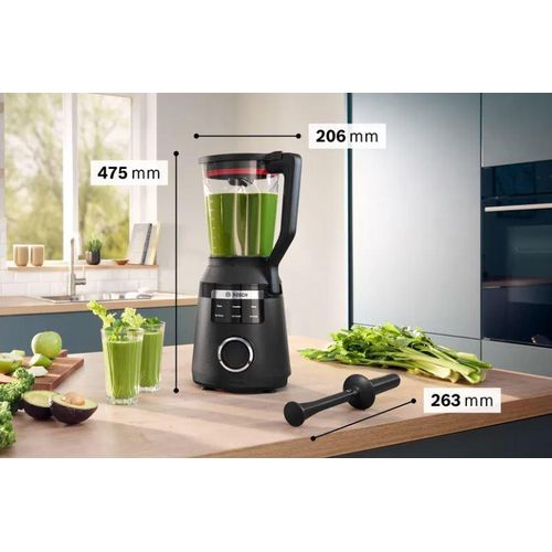 Bosch MMB6652B VitaPower Serie 6 – Mixer – Schwarz – 1800 W – 2-Liter-Becher – 6 automatische Programme