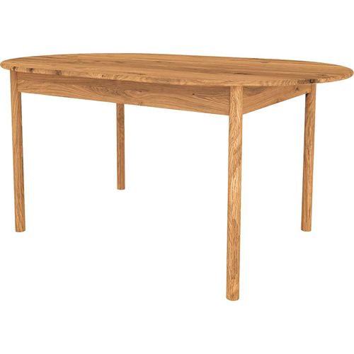 Esstisch oval 140x90 cm, Eiche massiv geölt, PORI-165