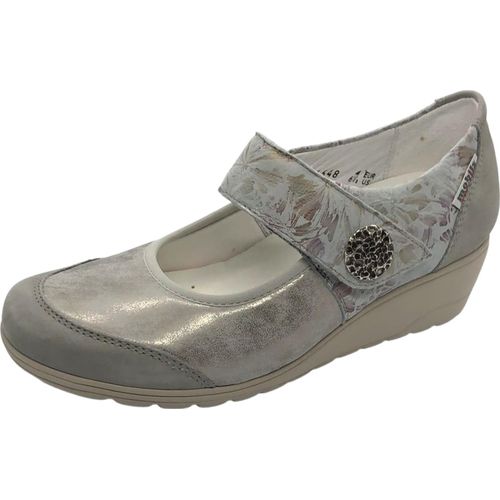 Mobils Komfort Slipper Bathilda Uni 31323032303534 Silber 39 EU