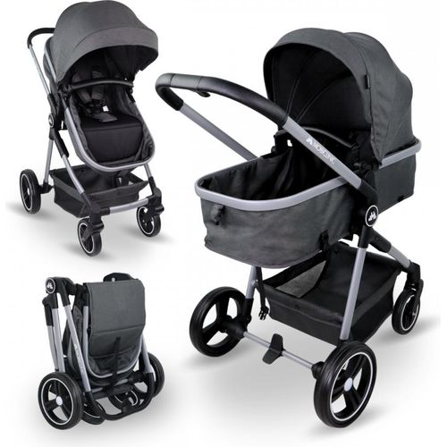 Kinderwagen Babywanne Mobiclinic Kids 2 in 1 Nuit Ultrakompakt 5-Punkt-Gurtsystem 22 kg Motorhaube Korb Fußbremse Wendbar Kombikinderwagen