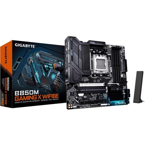 Gigabyte B850M GAMING X WIFI6E - Motherboard - micro ATX - Socket AM5 - AMD B850 Chipsatz - USB-C 3.2 Gen2, USB 3.2 Gen 2, USB 3.2 Gen 1 - Wi-Fi 6, 2.5 Gigabit LAN, Bluetooth - Onboard-Grafik (CPU erforderlich)