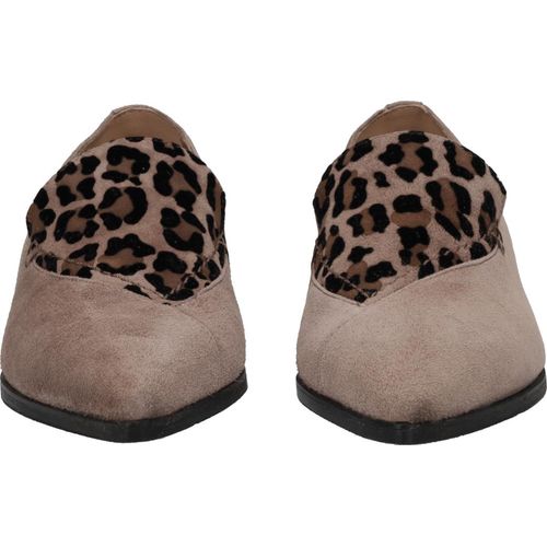 Donna Carolina Slipper & Mokassin TRAY CROSS STITCH, Rauleder, Beige, Damen