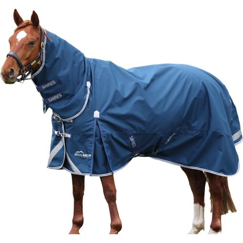 Highlander - Combo-Kragen Pferdedecke ER2108 (198cm) (Ozean)