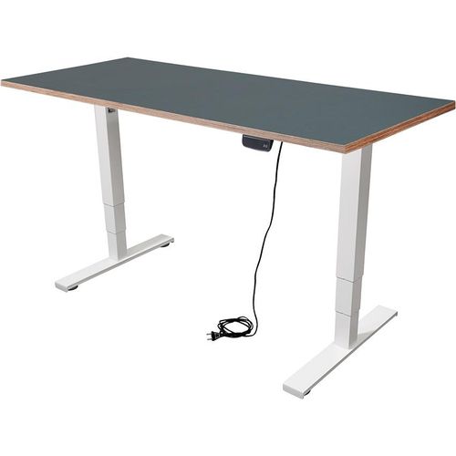Schreibtisch imstande, business-w + Platte 120x60cm Smokey Blue