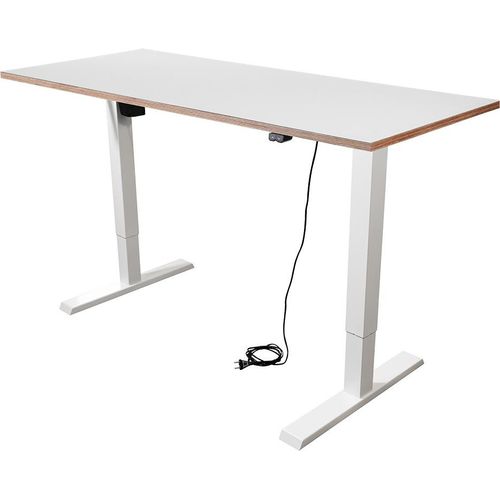 Schreibtisch imstande, Gestell smart-w + Platte 120x60cm Pebble