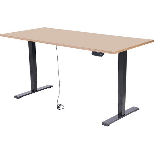 Schreibtisch imstande, Gestell business-b + Platte 140x80cm Powder