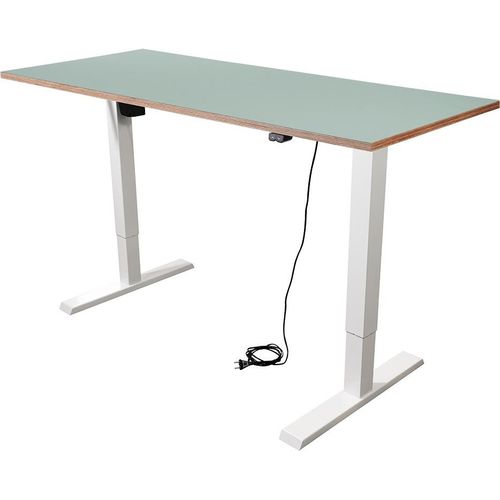 Schreibtisch imstande, Gestell smart-w + Platte 140x80cm Aquavert