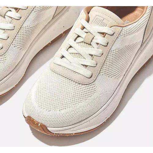 Weiße Damen-Sneakers Fmode E01 Knit Flatform-37