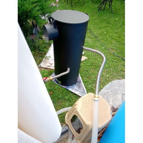 Poolheizung Feuer Heizspirale Pool Holz heißes Poolwasser EDELSTAHL Spirale - 20m