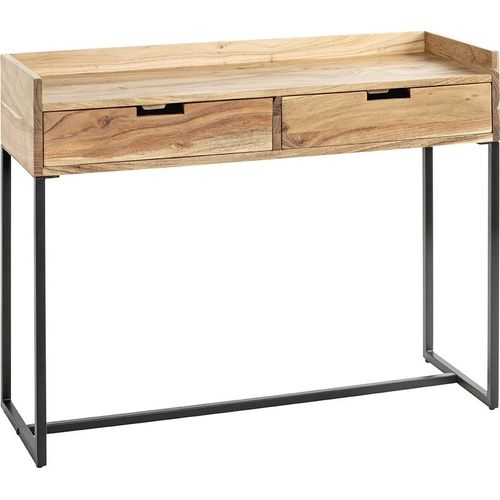 Konsole ></noscript>54967< in akazie, schwarz, Massivholz, Metall - 100x80x35cm (BxHxT)