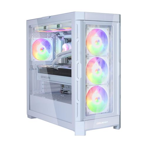 COUGAR Gaming-PC DUOFACE PRO WT 7421 Ryzen 7 9800X3D Wasserkühlung 64GB DDR5 RAM 2TB Gen4 SSD RTX 5080 Windows 11