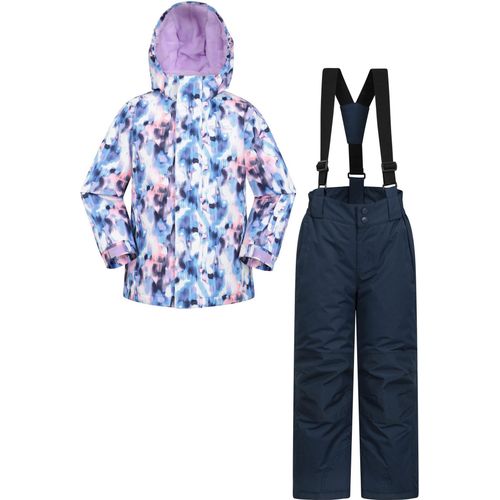 Mountain Warehouse - Kinder Skijacke und Hosen, Gemustert MW3809 (116) (Violett)