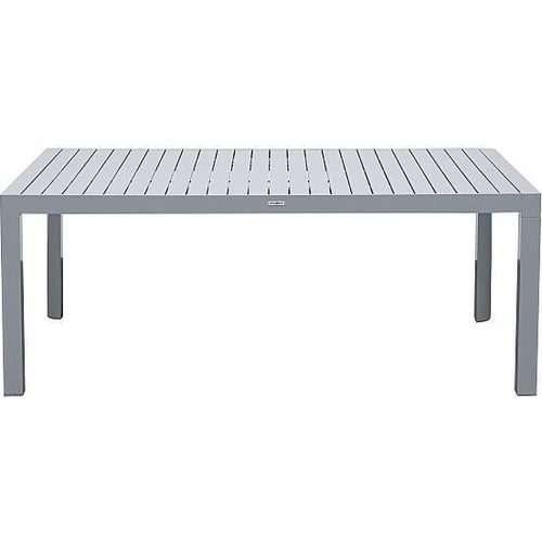 Gartentisch Ausziethsich 195/255x120cm, Alu silbergrau