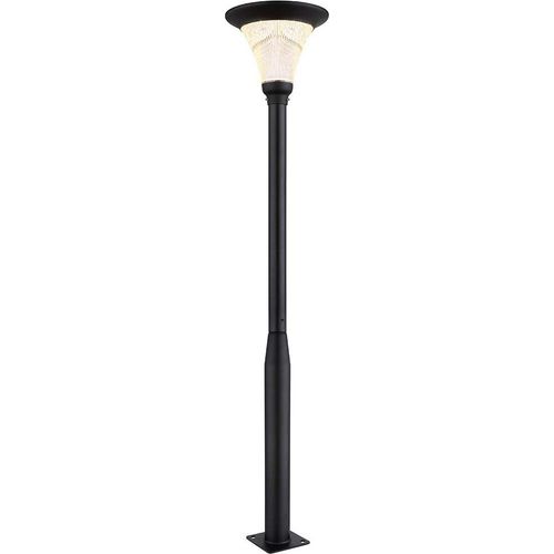 LED Solarleuchte, Wegelampe, Aluminium, schwarz, H 336 cm