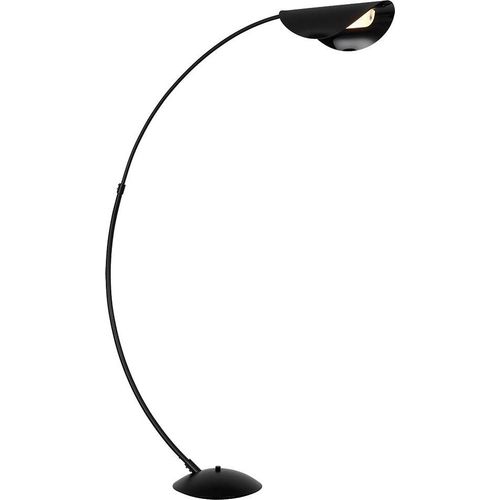 LED Bogenstehleuchte, dimmbar, schwarz, H 182 cm