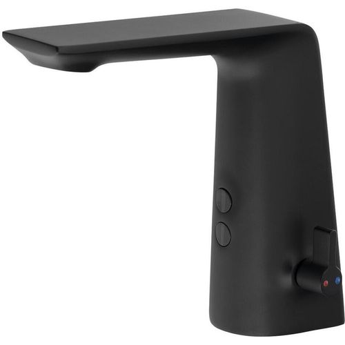Sensor-Standarmatur mit Temperaturregelung 6V DC (4xAA), Schwarz matt