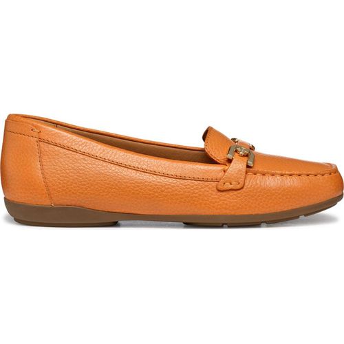 GEOX Slipper & Mokassin ANNYTAH MOC, Glattleder, Orange, Damen