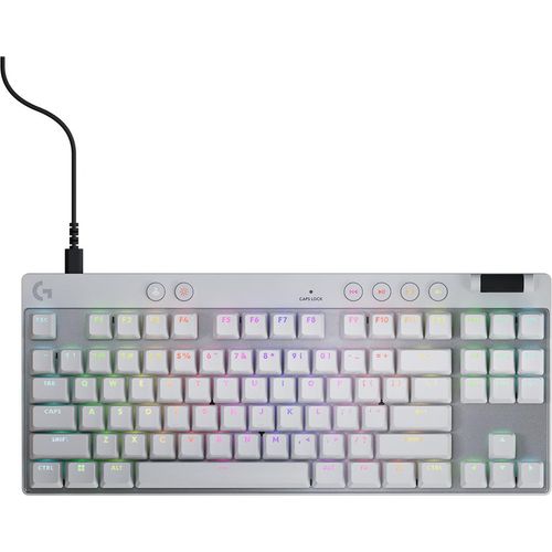 Logitech Pro X Tkl Rapid Gaming-tastatur Mit Mechanischen Tasten Englisch Weiß Weiß One Size