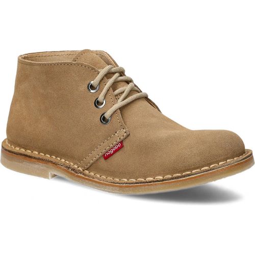 NAGABA Damen Lederschuhe mit Leder-Einlegesohle, Beige, 41