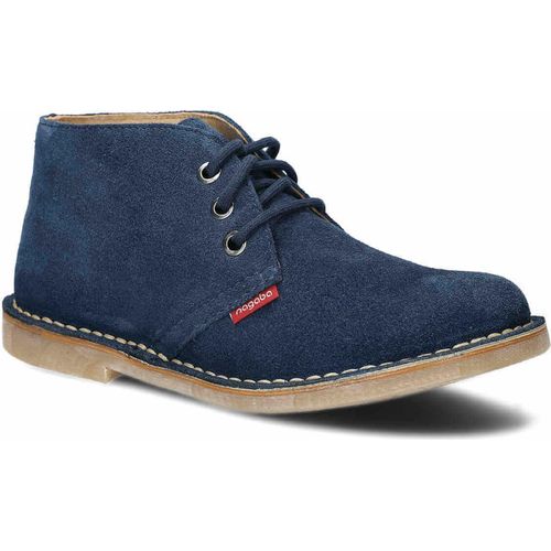 NAGABA Damen Lederschuhe mit Leder-Einlegesohle, Dunkelblau, 40