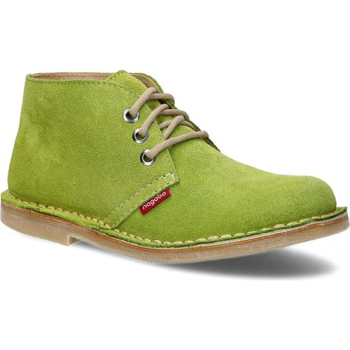 NAGABA Damen Lederschuhe mit Leder-Einlegesohle, Grün, 37