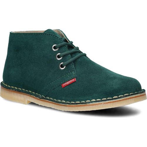 NAGABA Damen Lederschuhe mit Leder-Einlegesohle, Smaragd, 38
