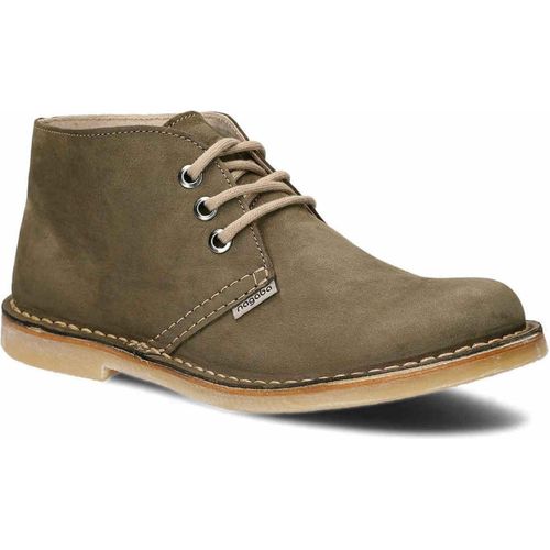 NAGABA Damen Lederschuhe mit Leder-Einlegesohle, Khaki, 40