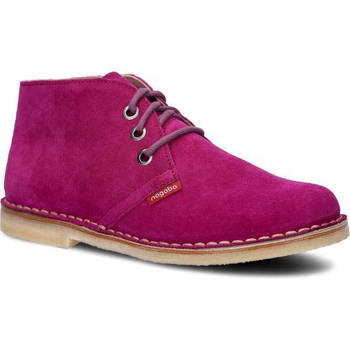 NAGABA Damen Lederschuhe mit Leder-Einlegesohle, Lila, 39