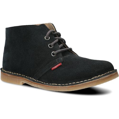 NAGABA Damen Lederschuhe mit Leder-Einlegesohle, Graphit, 40
