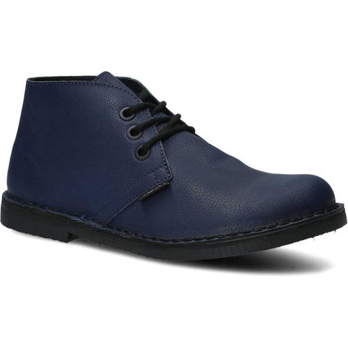 NAGABA Damen Lederschuhe mit Leder-Einlegesohle, Dunkelblau, 38