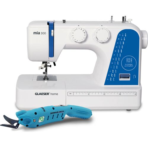 GLAESER® home Kreativ300-Bundle | mia300 + Anschiebetisch + POWERCUT Schere