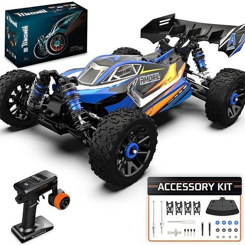 1:14 Schnelle RC-Autos für Erwachsene, Max 70+Km/h, Hobby-Ferngesteuertes Auto, 4X4 Großer On-Road-Rennbuggy, Elektrofahrzeug