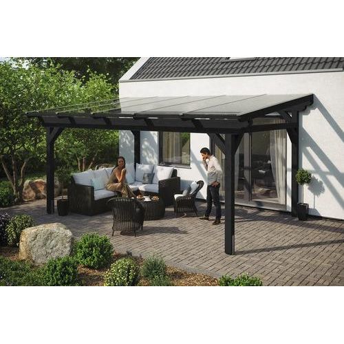 Terrassenüberdachung SKAN HOLZ Sanremo 541 x 300 cm anthrazit