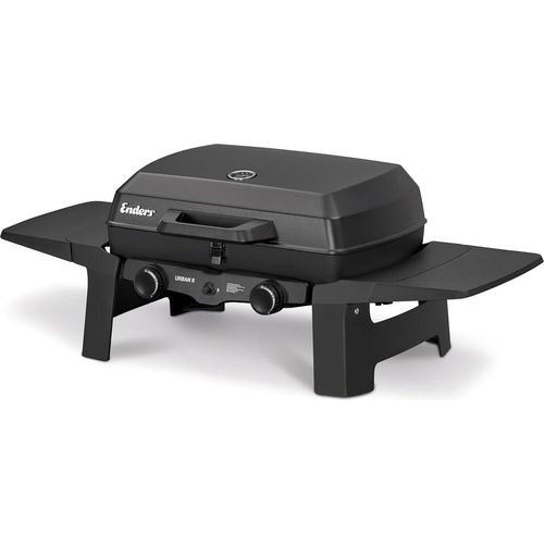 Enders Gasgrill Urban II, Tischgrill, Grillen-, Kochen- und Backen Funktion, 2 Brenner Edelstahl