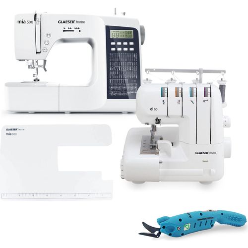 GLAESERhome Kreativ Pro-Bundle | mia500 + ol 50 + POWERCUT Schere
