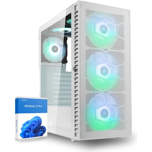 dcl24 Gamer PC Intel i5 12400, RTX3050 6GB - 500GB SSD, 16GB DDR4, Gaming PC mit 6x4.4 GHz, Rechner mit WLAN, Computer mit Windows 11 Pro