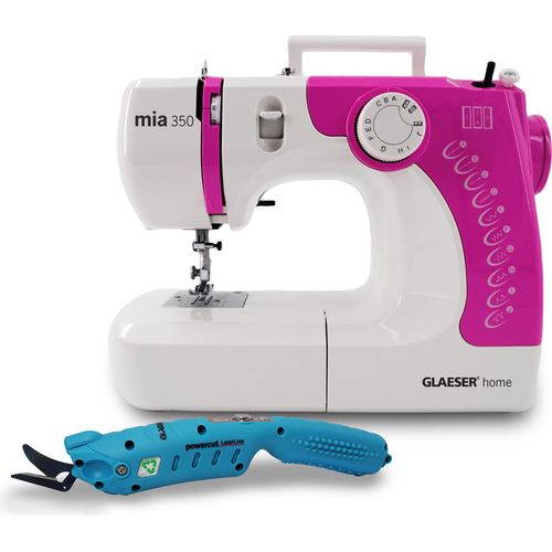 GLAESERhome Kreativ350 Bundle pink | mia350 + POWERCUT Schere