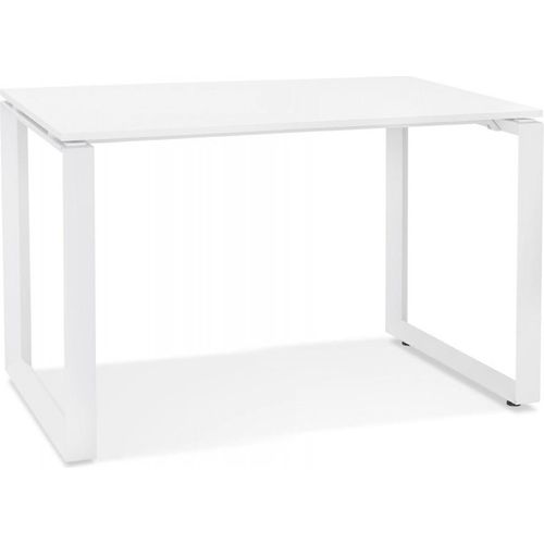 Schreibtisch BAKUS aus Holz und Metall | Bürotisch mit Designer Optik | Arbeitstisch mit kompakter Arbeitsfläche | Modern Minimalistisch | Kadima Design