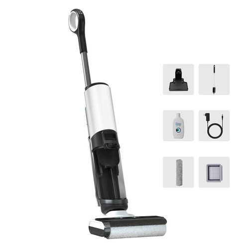 akkustaubsauger,LED Bodenstaubsauger mit Lärmreduzierung,42 min,950ml Frischwassertank,850ml Abwassertank Handstaubsauger,Stielstaubsauger