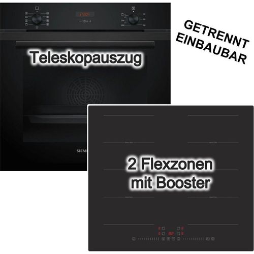 Herdset Siemens Backofen Hydrolyse + PKM Induktionskochfeld rahmenlos autark 60cm