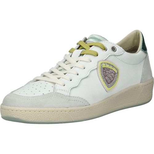 Blauer Sneaker Sneaker Leder