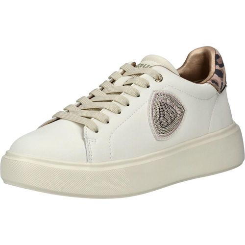 Blauer Sneaker Sneaker Leder