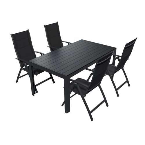 Alu Gartensitzgruppe Gartenmöbel Set Gartenset Sitzgruppe Essgruppe Tisch Sessel