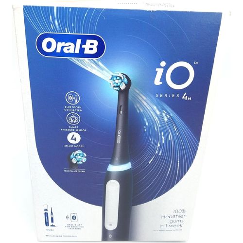 Oral-B iO 4N Elektrische Zahnbürste 4 Modi Oszillierender Drucksensor 1 Bürstenkopf und Reiseetui