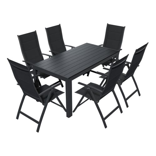Alu Gartensitzgruppe Gartenmöbel Set Essgruppe Gartenset Sitzgruppe Tisch Sessel