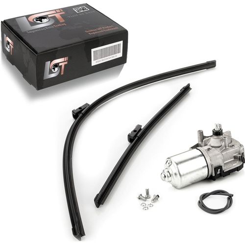 Scheibenwischer Frontwischermotor mit Schlauch Set vorne für VW Touran 5T