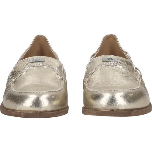 Donna Carolina Slipper & Mokassin MARY SUNSET, Glattleder, Gold, Damen