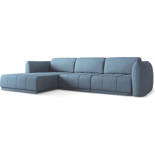 Ecksofa - Ecke Links - Chenille - Jeans - HOKU