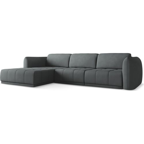 Ecksofa - Ecke Links - Chenille - Graphit - HOKU